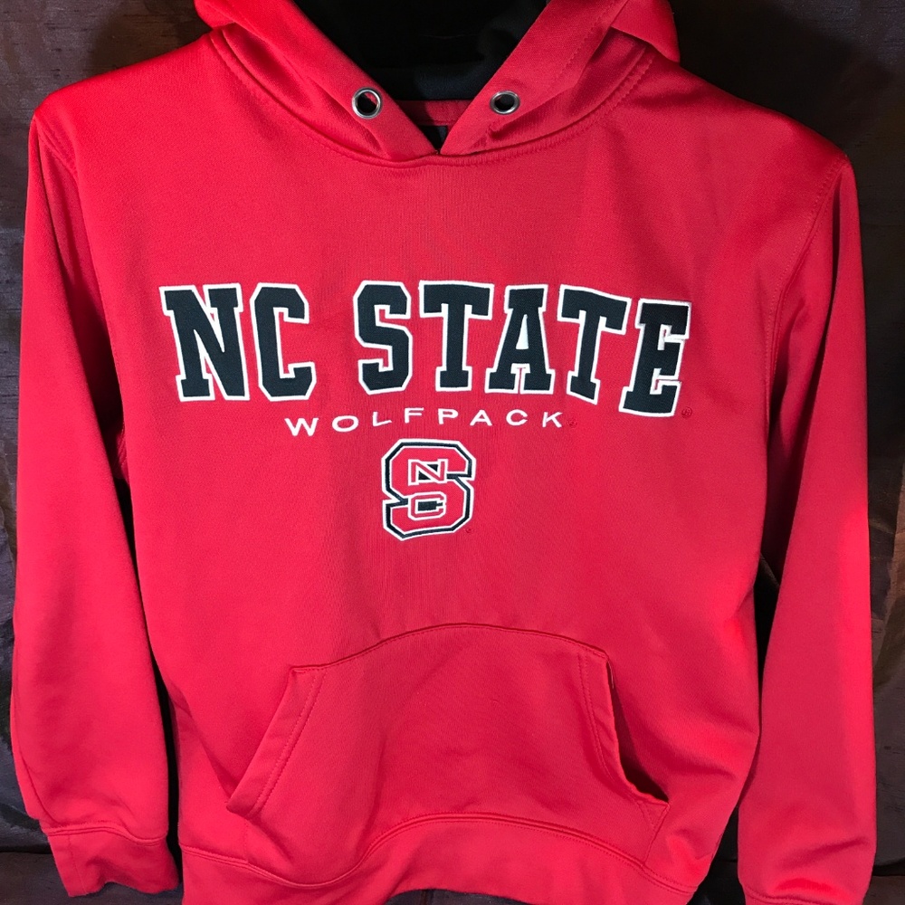 NC State wolfpack Red hoodie. Clean.